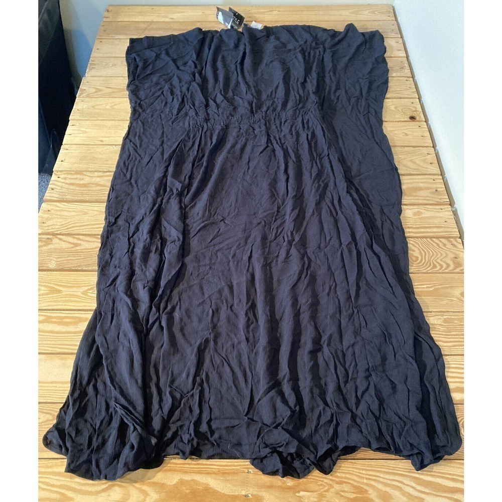 NWT Attitudes by Renee Global Illusions Maxi Dress Size Small Women’s Black - Picture 2 of 7